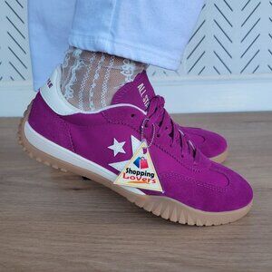 ⭐Converse Run Star Trainer Ox Suede 7.5 Womens Shoes Sneakers Violet A13361C New